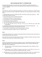 BÀI tập DOANH THU và nợ PHẢI THU