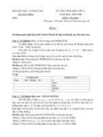 Download đề và đáp án thi học sinh giỏi môn tin học lớp 11 năm học 2005 2006 tỉnh quảng bình (vòng 2) 