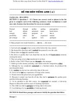 Tổng hợp đề thi tiếng anh cao học 2009 ( tiếp ) 