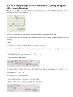 Bài 3 trang 62 - Sách giáo khoa vật lý 11