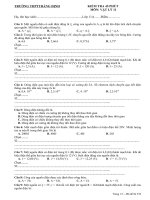 Đề kiểm tra 45 phút vật lý lớp 11 