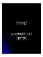 Bài giảng kiểm toán chương 2 các khái niệm trong kiểm toán 