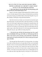 Tiểu luận quản lý công tác thu gom chất thải rắn thông thường tại bốn khu vực thị trấn và thị tứ thuộc huyện củ chi, tphcm 