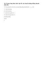 Bài 10 trang 22 sgk Vật lí 10