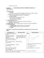 Giáo án toán 11   tự chọn 13 bài tập mặt PHẲNG 