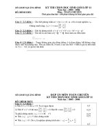 Download đề thi và đáp án thi học sinh giỏi lớp 11 môn toán khối chuyên năm học 2005 2006 tỉnh quảng bình 
