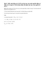 Bài 5 trang 54 - Sách giáo khoa vật lí 11