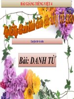 Bài giảng tiếng việt 4 tuần 5 bài luyện từ và câu  danh từ 
