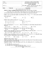 Download đề thi và đáp án kiểm định chất lượng học sinh môn toán lớp 11 năm học 2008 2009, tỉnh quảng bình 