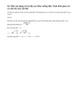 Bài 10 trang 27 sgk Vật lí 10