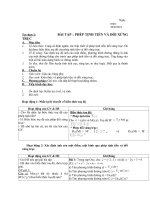 Giáo án toán 11   tự chọn 2 bài tập PHÉP TỊNH TIẾN và đối XỨNG TRỤC 