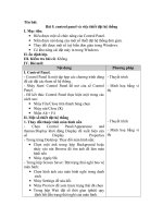 Giáo án tin 11   bài 5  control panel 