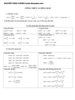 Công thức lượng giác và cách ghi nhớ cực nhanh