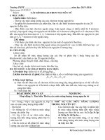 Tiết 9:CẤU HÌNH ELECTRON NGUYÊN TỬ giao an hoa hoc 10