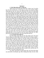 Giá trị văn hoá truyền thống với sự phát triển lối sống của thanh niên việt nam hiện nay (TT)