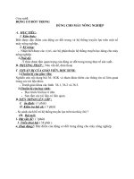 Công nghệ ĐỘNG cơ đốt TRONG DÙNG CHO máy NÔNG NGHIỆP 