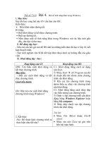 Giáo án tin 11  tiết số 7,8,9  bài 4  một số tính năng khác trong windows 