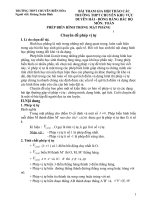 PHÉP BIẾN HÌNH TRONG mặt PHẲNG chuyên đề phép vị tự 