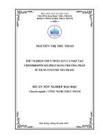 Thử nghiệm thủy phân sụn cá mập tạo chondroitin sulphat bằng phương pháp sử dụng enzyme neutrase