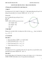 CHUYÊN đề PHƯƠNG TÍCH – TRỤC ĐẲNG PHƯƠNG 