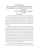 CHUYÊN đề báo cáo BIÊN SOẠN CHỦ đề dạy và PHƯƠNG PHÁP ôn tập CHO học SINH GIỎI KHI GIẢNG dạy LỊCH sử VIỆT NAM từ 1919 – 1930 