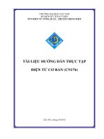 TÀI LIỆU HƯỚNG dẫn THỰC tập điện tử cơ bản