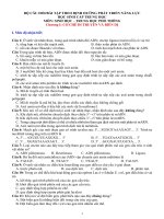 BỘ câu hỏi bài tập THEO ĐỊNH HƯỚNG PHÁT TRIỂN NĂNG lực học SINH cấp TRUNG học môn sinh học