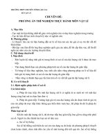 CHUYÊN đề PHƯƠNG án THÍ NGHIỆM THỰC HÀNH môn vật lí