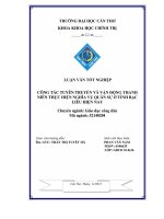 công tác tuyên truyền và vận động thanh niên thực hiện nghĩa vụ quân sự ở tỉnh bạc liêu hiện nay