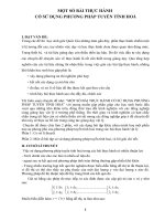 MỘT số bài THỰC HÀNH có sử DỤNG PHƯƠNG PHÁP TUYẾN TÍNH HOÁ 