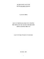Luận văn thạc sĩ quản lý thiết bị dạy học ở các trường phổ thông dân tộc nội trú tỉnh điện biên trong giai đoạn hiện nay 