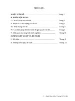 Một số giải pháp nâng cao chất lượng hoạt động của tổ trưởng công đoàn ở trường THPT vinh xuân