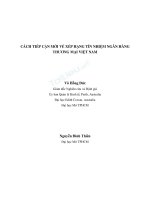Cách tiếp cận mới về xếp hạng tín nhiệm ngân hàng thương mại Việt Nam  Võ Hồng Đức