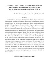 VẬN DỤNG lý THUYẾT hóa học PHÂN TÍCH TRONG GIẢNG dạy nội DUNG CHUẨN độ OXI  hóa KHỬ ở TRƯỜNG CHUYÊN, PHỤC vụ bồi DƯỠNG học SINH GIỎI QUỐC GIA, QUỐC tế 