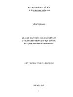 Luận văn thạc sĩ quản lý hoạt động ngoài giờ lên lớp ở trường phổ thông dân tộc bán trú huyện quang bình tỉnh hà giang