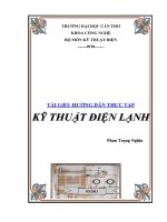 tài liệu thực hành kỹ thuật điện lạnh