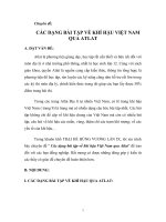CÁC DẠNG bài tập về KHÍ hậu VIỆT NAM QUA ATLAT 