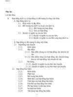 nghiên cứu vấn đề mối liên hệ giữa hợp đồng dịch vụ và hợp đồng có đối tượng là các công việc khác