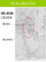 KIẾN TRÚC LƯỠNG HÀ CỔ ĐẠI