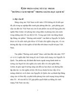 GÓP PHẦN SÁNG tỏ tác PHẨM  “ĐƯỜNG CÁCH MỆNH” TRONG GIẢNG dạy LỊCH sử 