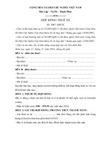 HỢP ĐỒNG THUÊ XE,HỢP ĐỒNG THUÊ XE,HỢP ĐỒNG THUÊ XE