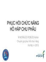 Phục Hồi Chức Năng Hô Hấp Chu Phẫu