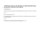 Lý thuyết. Khối lượng riêng, trọng lượng riêng