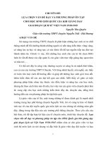 Lựa chọn vấn đề dạy và phương pháp ôn tập cho học sinh giỏi quốc gia khi giảng dạy giai đoạn lịch sử việt nam từ 1930 – 1945 (3) 