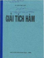Giải tích hàm Đậu Thế Cấp NXB GD 2000
