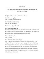 Báo cáo thực tập kế toán hoạt động kinh doanh của công ty Cao Nguyên Việt Nam