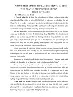 PHƯƠNG PHÁP GIẢI bài tập cảm ỨNG điện từ sử DỤNG TÍCH PHÂN và PHƯƠNG TRÌNH VI PHÂN 