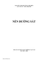 GIÁO TRÌNH nền ĐƯỜNG sắt