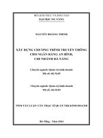 Xây dựng chương trình truyền thông cho ngân hàng an bình, chi nhánh đà nẵng  