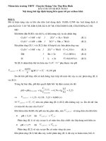 Nội dung bài tập định lượng liên quan tới pư oxihoa khử  